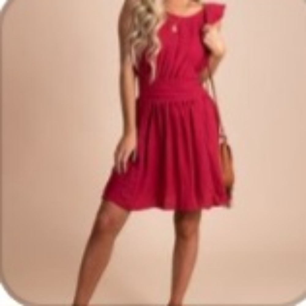 WIN MY HEART RED MINI DRESS🌹